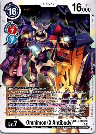 Omnimon (X Antibody) [BT10-086] [Revision Pack Cards]