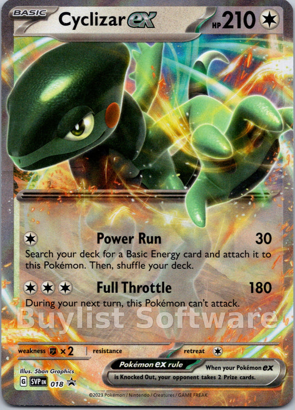 Cyclizar ex [018] [Scarlet & Violet Promo Cards] Holofoil
