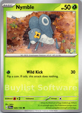 Nymble [020/193] [Paldea Evolved]