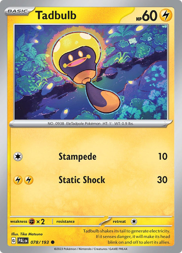 Tadbulb [078/193] [Paldea Evolved] Reverse Holofoil