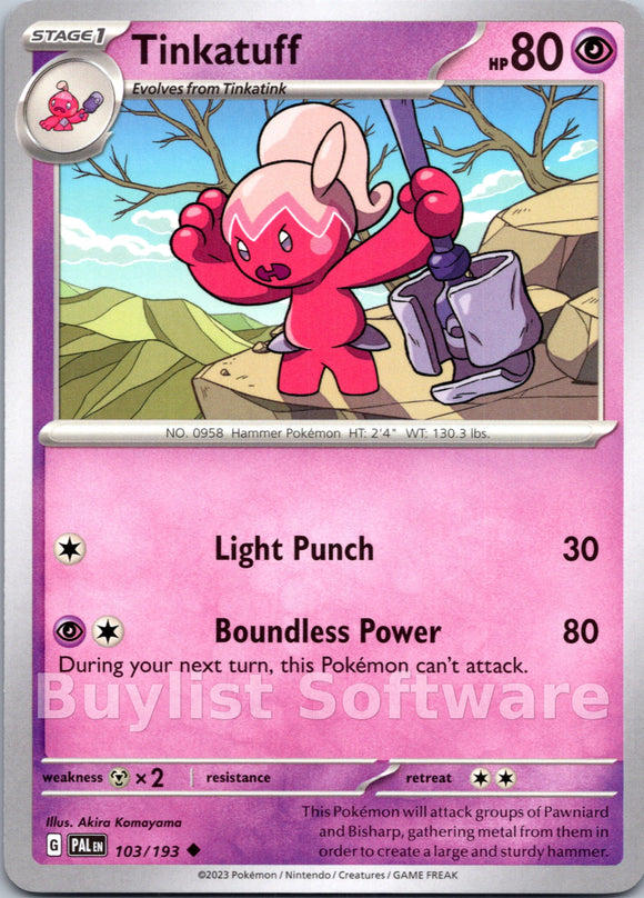 Tinkatuff [103/193] [Paldea Evolved]