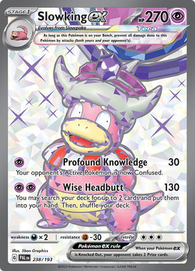Slowking ex [238/193] [Paldea Evolved] Holofoil