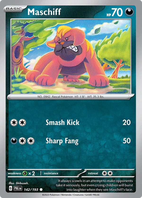 Maschiff [142/193] [Paldea Evolved] Reverse Holofoil
