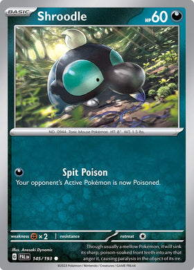 Shroodle [145/193] [Paldea Evolved] Reverse Holofoil