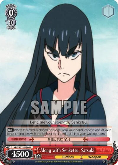 4d91944a-0b46-47fa-bea9-fb030e9bcfeb | ws-klk/s27-e050-u-nf-killlakill-unc-nm | Along with Senketsu, Satsuki