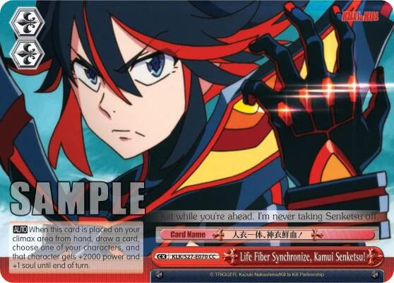 4d91944a-0b46-47fa-bea9-fb030e9bcfeb | ws-klk/s27-e070-cc-nf-killlakill-cli-nm | Life Fiber Synchronize, Kamui Senketsu!