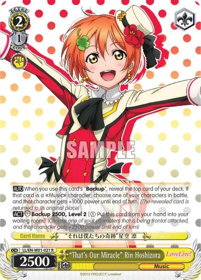 4d91944a-0b46-47fa-bea9-fb030e9bcfeb | ws-ll/en-w01-021-r-nf-lovelivedx-rar-nm | "That's Our Miracle" Rin Hoshizora
