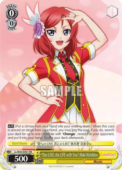 4d91944a-0b46-47fa-bea9-fb030e9bcfeb | ws-ll/w24-e001-rr-nf-lovelive-dou-nm | "Our LIVE, the LIFE with You" Maki Nishikino