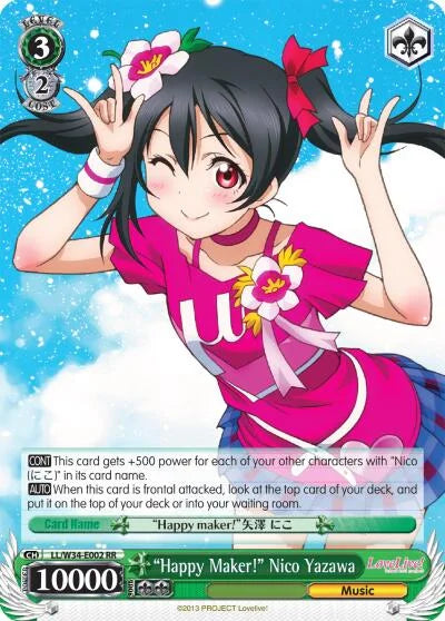 4d91944a-0b46-47fa-bea9-fb030e9bcfeb | ws-ll/w34-e002-rr-nf-lovelivevol2-dou-nm | "Happy Maker!" Nico Yazawa