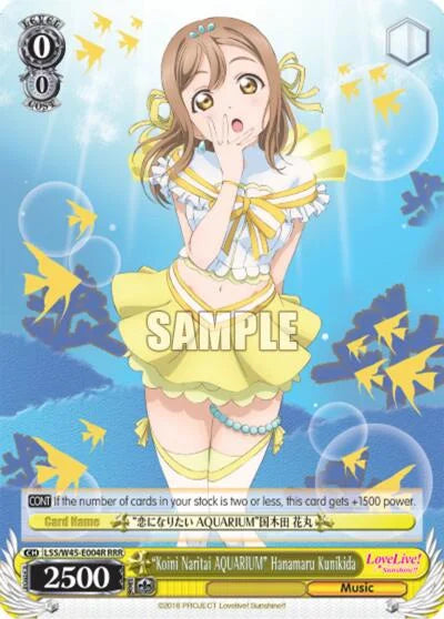 4d91944a-0b46-47fa-bea9-fb030e9bcfeb | ws-lss/w45-e004r-nf-lovelivesuns-r-tri-nm | "Koini Naritai AQUARIUM" Hanamaru Kunikida (RRR)
