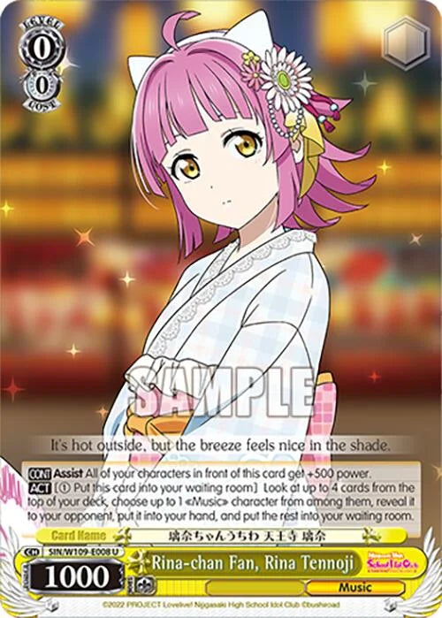 4d91944a-0b46-47fa-bea9-fb030e9bcfeb | ws-sin/w109-e008-u-nf-loveliveschoidolfest2miralive-unc-nm | Rina-chan Fan, Rina Tennoji