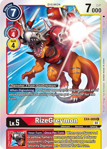RizeGreymon [EX4-009] [Alternative Being Booster] Foil