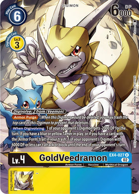 GoldVeedramon (Alternate Art) [EX4-027] [Alternative Being Booster] Foil