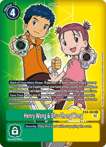 Henry Wong & Shu-Chong Wong (Alternate Art) [EX4-063] [Alternative Being Booster] Foil