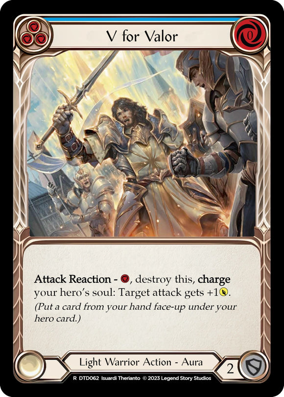 V for Valor (Blue) [DTD062] [Dusk till Dawn]
