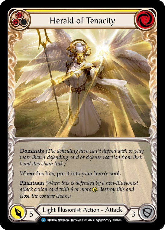 Herald of Tenacity (Yellow) [DTD024] [Dusk till Dawn]