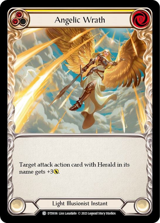 Angelic Wrath (Yellow) [DTD036] [Dusk till Dawn] Rainbow Foil