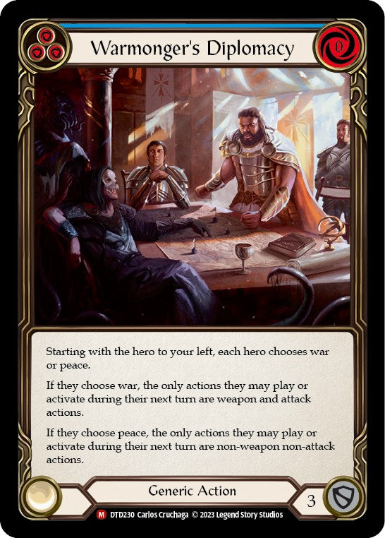 Warmonger's Diplomacy [DTD230] [Dusk till Dawn] Rainbow Foil