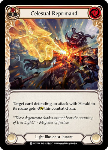 Celestial Reprimand (Red) [DTD038] [Dusk till Dawn] Rainbow Foil