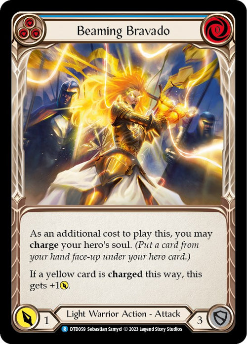 Beaming Bravado (Blue) [DTD059] [Dusk till Dawn] Rainbow Foil