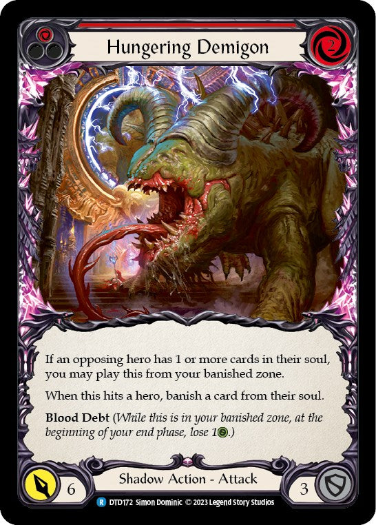 Hungering Demigon (Red) [DTD172] [Dusk till Dawn] Rainbow Foil