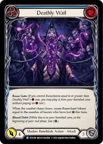 Deathly Wail (Blue) [DTD148] [Dusk till Dawn] Rainbow Foil