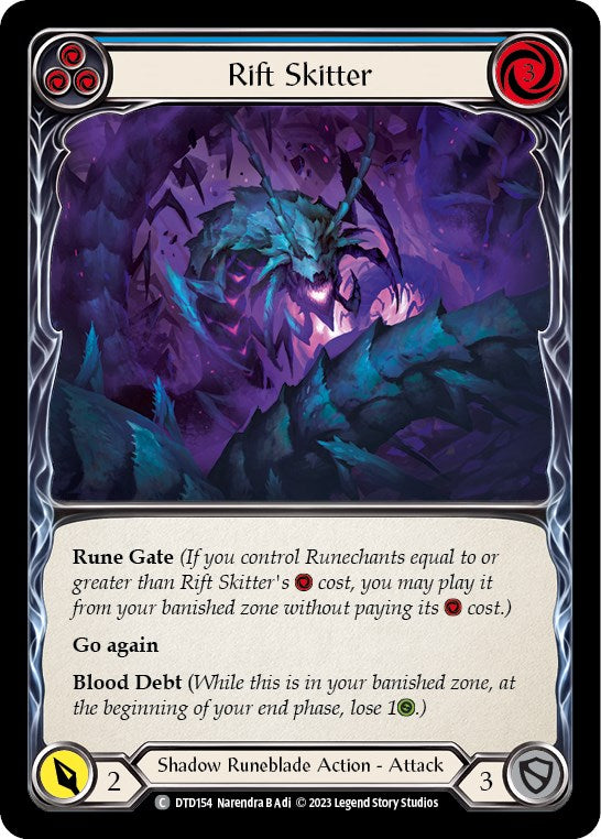 Rift Skitter (Blue) [DTD154] [Dusk till Dawn] Rainbow Foil