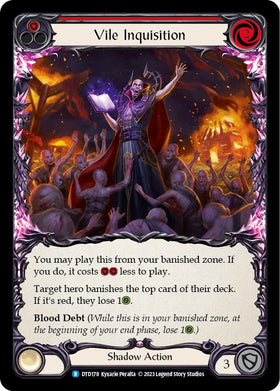 Vile Inquisition (Red) [DTD178] [Dusk till Dawn] Rainbow Foil
