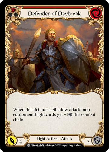 Defender of Daybreak (Red) [DTD094] [Dusk till Dawn]