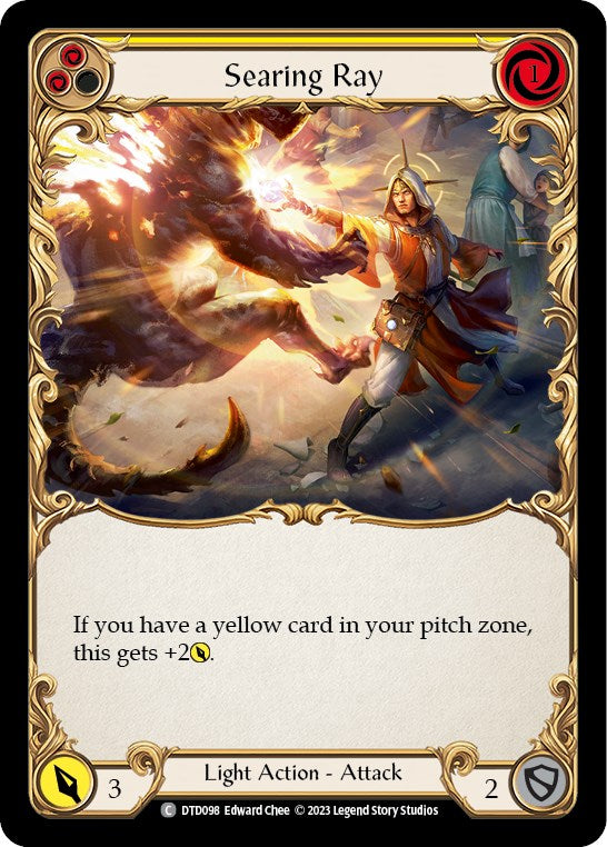 Searing Ray (Yellow) [DTD098] [Dusk till Dawn] Rainbow Foil