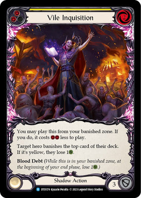 Vile Inquisition (Yellow) [DTD179] [Dusk till Dawn] Rainbow Foil