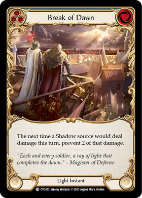Break of Dawn (Blue) [DTD102] [Dusk till Dawn] Rainbow Foil