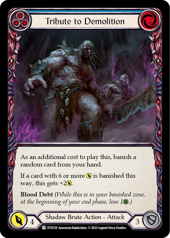 Tribute to Demolition (Blue) [DTD129] [Dusk till Dawn] Rainbow Foil
