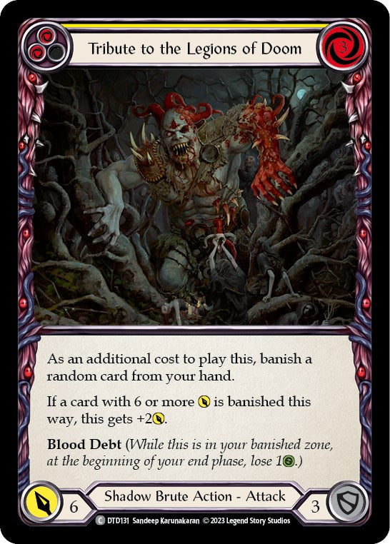 Tribute to the Legions of Doom (Yellow) [DTD131] [Dusk till Dawn]