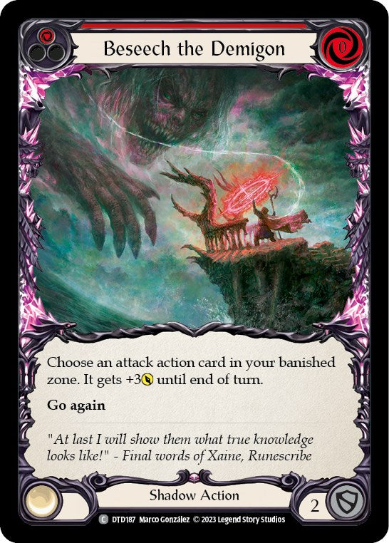 Beseech the Demigon (Red) [DTD187] [Dusk till Dawn] Rainbow Foil