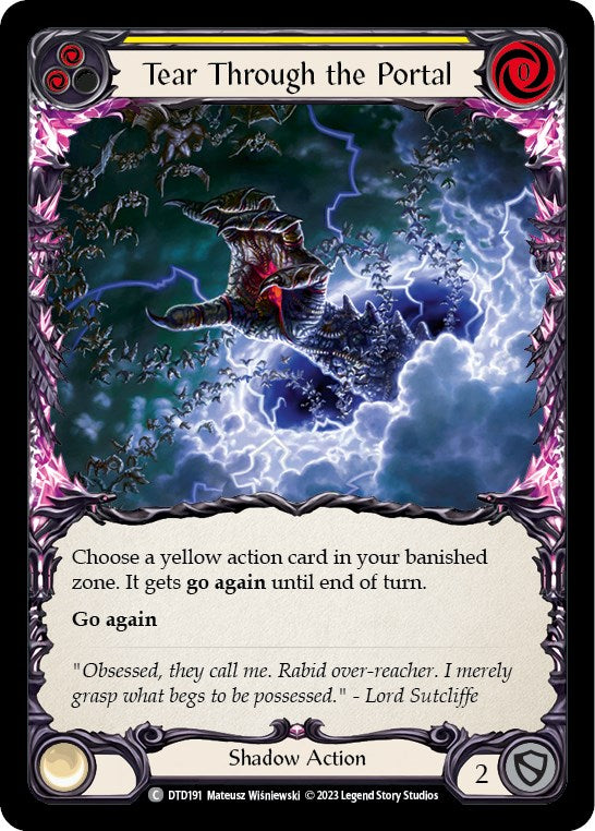 Tear Through the Portal (Yellow) [DTD191] [Dusk till Dawn] Rainbow Foil