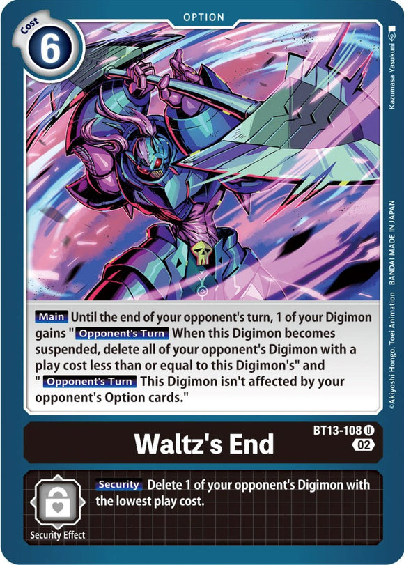 Waltz's End [BT13-108 U] [Versus Royal Knights]