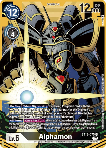 Alphamon (Alternate Art) [BT13-075] [Versus Royal Knights] Foil