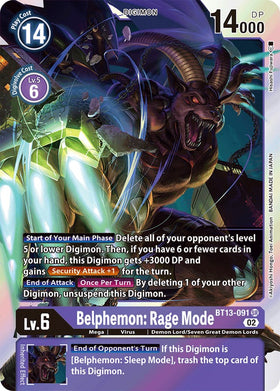 Belphemon: Rage Mode [BT13-091] [Versus Royal Knights] Foil