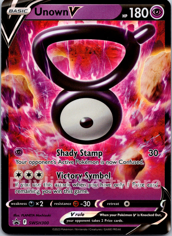 Unown V [SWSH300] [Sword & Shield Promo Cards] Holofoil