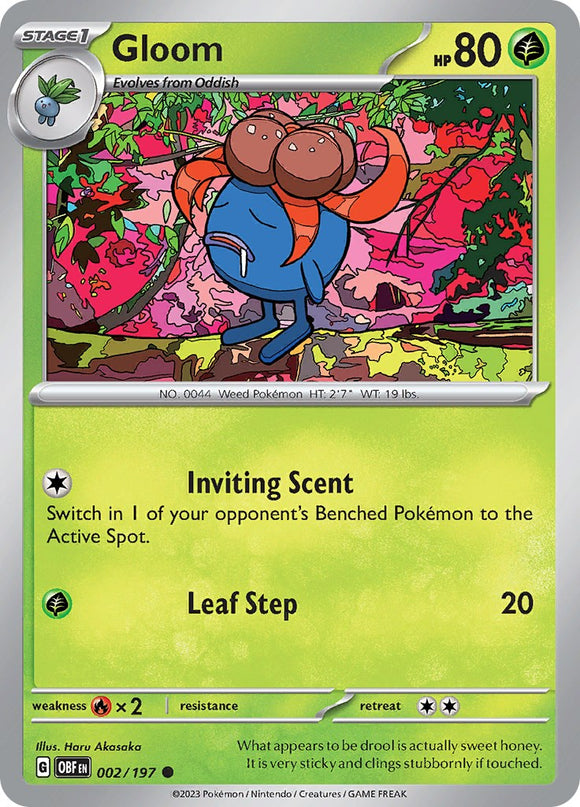 Gloom [002/197] [Obsidian Flames] Reverse Holofoil