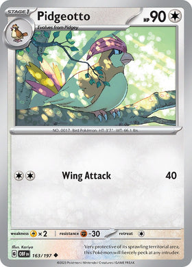 Pidgeotto [163/197] [Obsidian Flames]