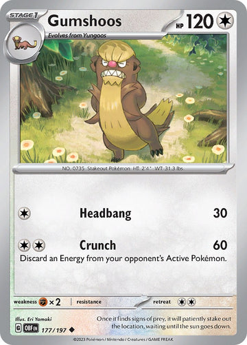 Gumshoos [177/197] [Obsidian Flames] Reverse Holofoil