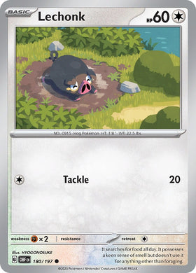 Lechonk [180/197] [Obsidian Flames]