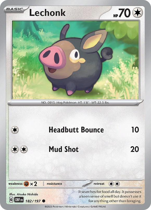 Lechonk [182/197] [Obsidian Flames] Reverse Holofoil
