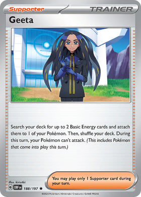 Geeta [188/197] [Obsidian Flames] Reverse Holofoil