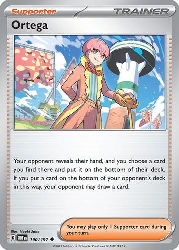 Ortega [190/197] [Obsidian Flames] Reverse Holofoil