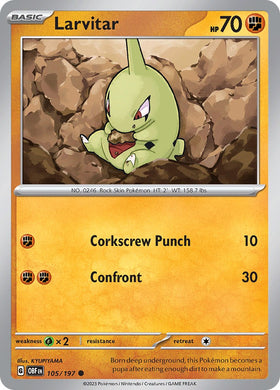 Larvitar [105/197] [Obsidian Flames]