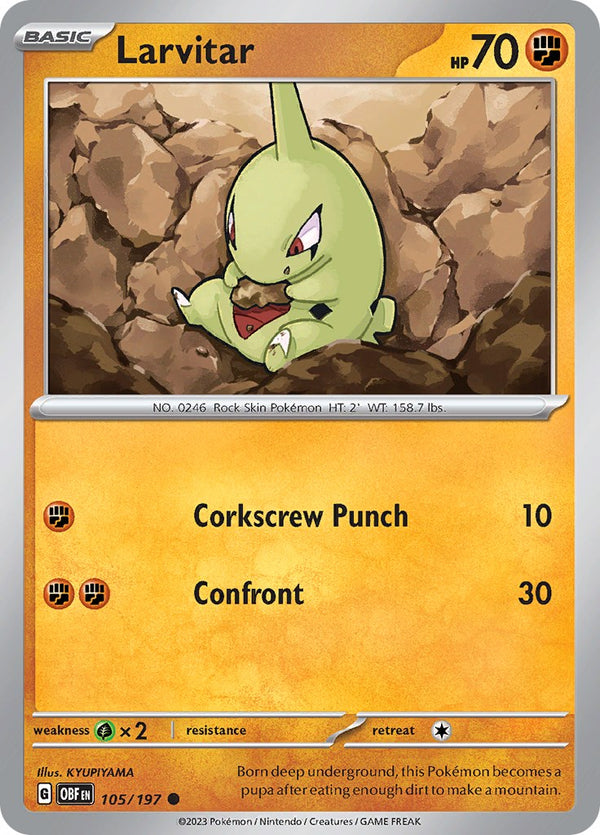 Larvitar [105/197] [Obsidian Flames]