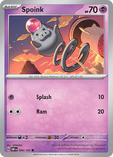 Spoink [090/197] [Obsidian Flames]